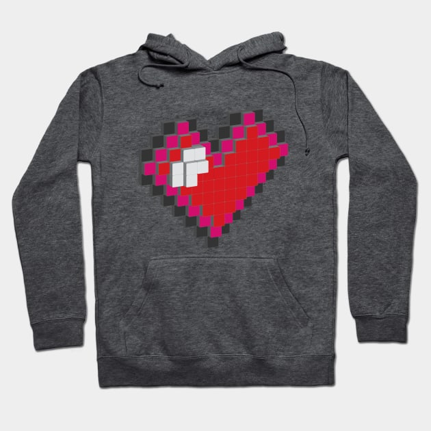 Video Gaming Heart Hoodie by LahayCreative2017